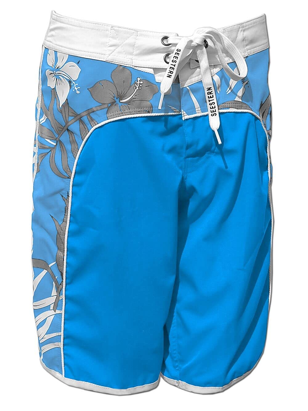 SEESTERN Damen Microstrech Boardshorts Surfshorts Boardshort Badehorts XS-4XL /2123 3XL Türkis, 3XL