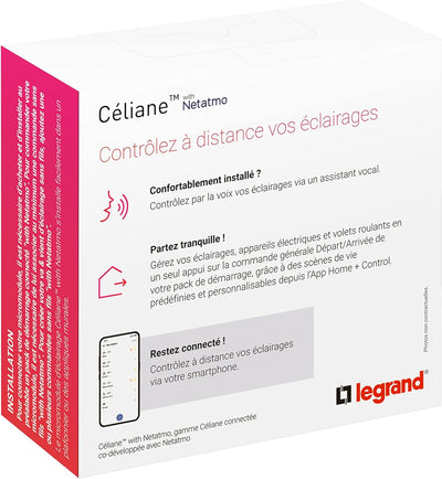 Legrand 64888 Celiane with Netatmo Mikromodul, On/Off-Anschluss, Weiss