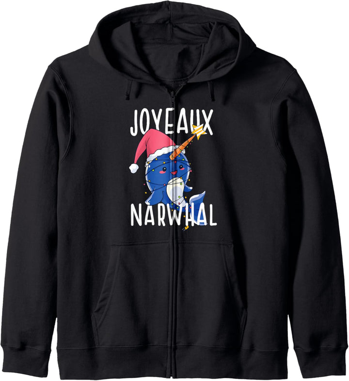 Joyeau, NARWHAL Noel Christmas Pun Sweet Xmas Meme Kapuzenjacke