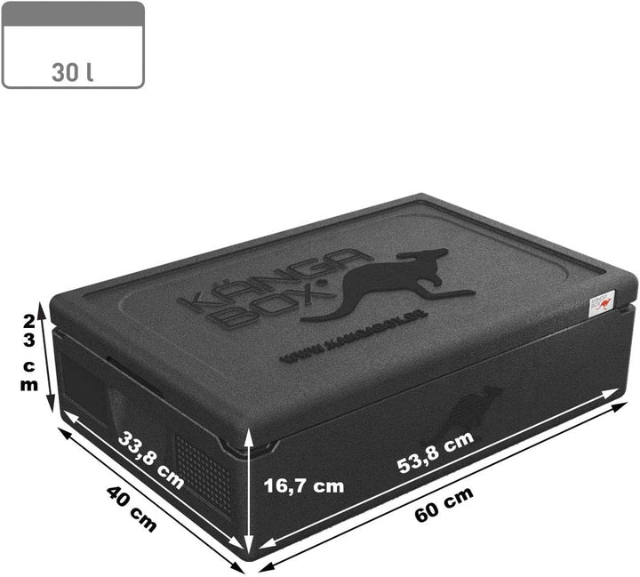 Thermobox Expert GN 1/1 21-46L – Stabiler Boden-Deckel-Konstruktion, glatter Innenfläche, Styroporbo