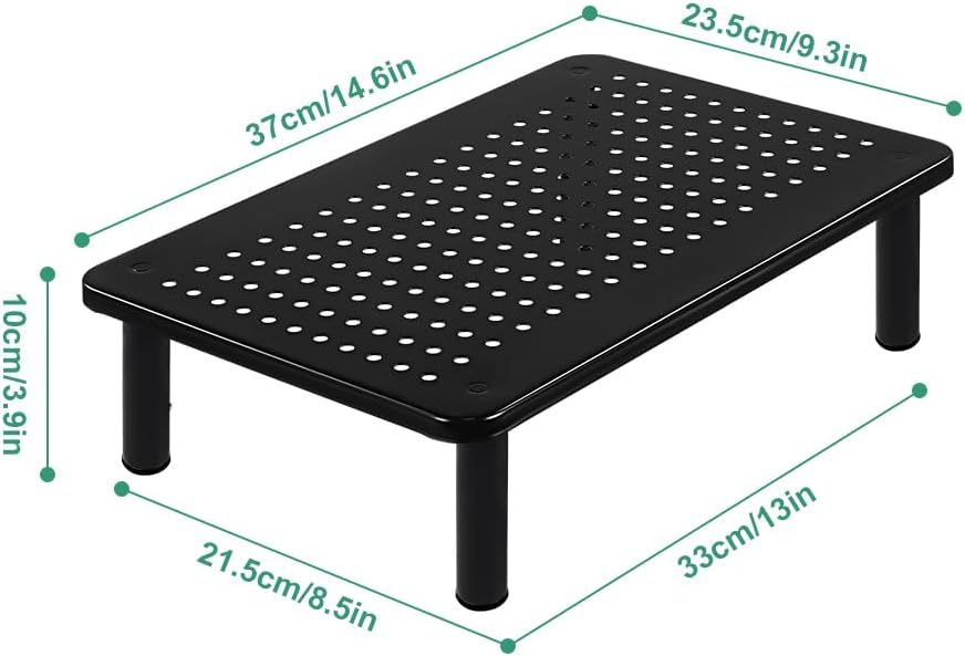 FURWOO 2er-Pack Laptop-Ständer Schreibtisch-Monitorständer für Computer Drucker Notebook 3-fach höhe