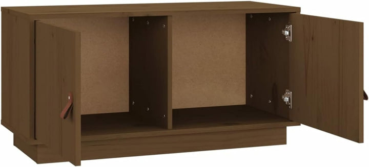 Tidyard TV Schrank mit Türen Fernsehtisch Lowboard Fernsehschrank HiFi-Schrank TV Möbel Tisch Massiv