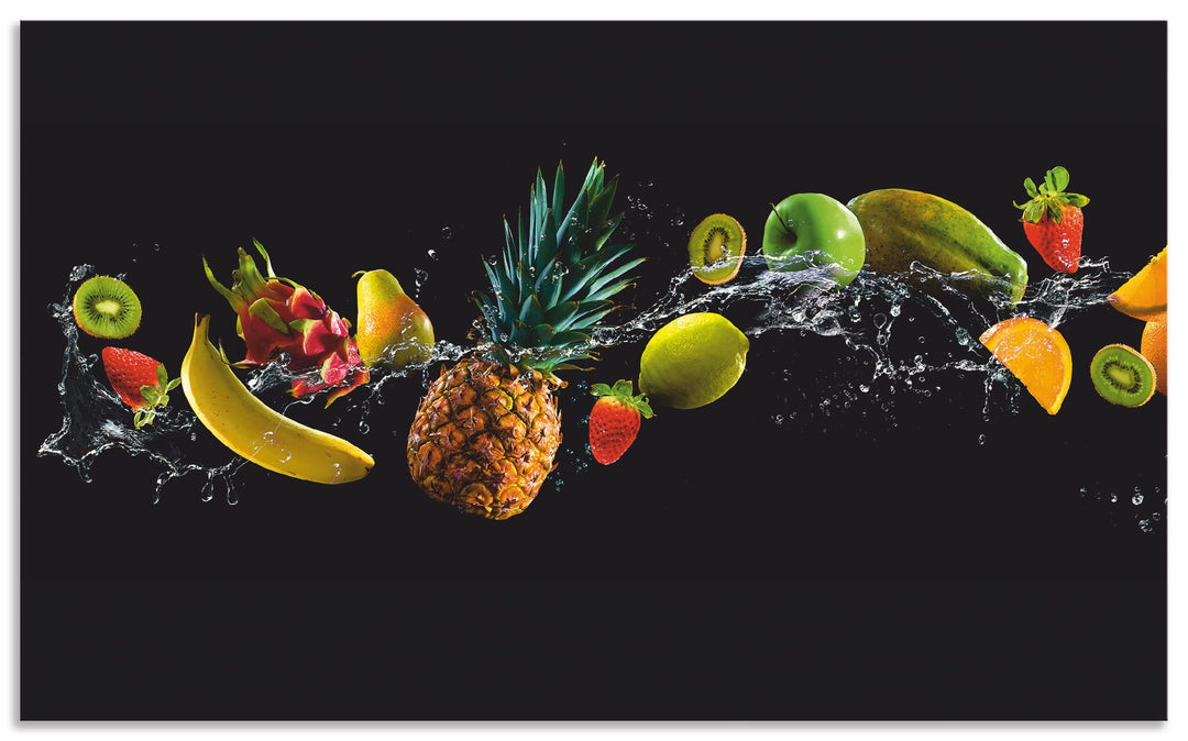 ARTland Küchenrückwand Alu 90x55 cm (BxH) viele weitere Grössen Spritzschutz Küche für Herd Spüle De