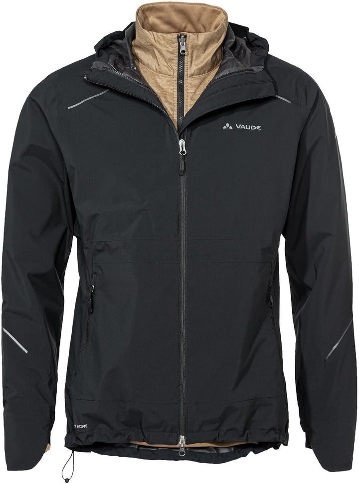 VAUDE Herren Men's Yaras 3in1 Jacket Doppeljacke S black/oat, S black/oat