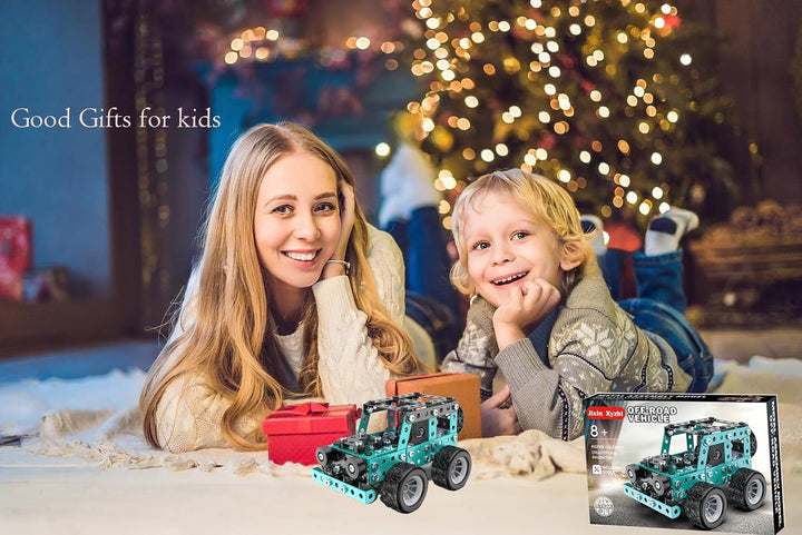 Metal Model Kit STEM Projects Jeep Vehicle Build Your own kit for Boys and Girls from 8 Years of Age