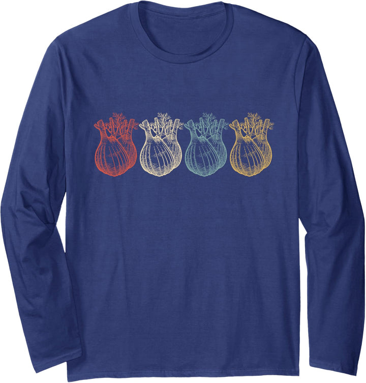 Vintage Fenchel Geschenk Langarmshirt