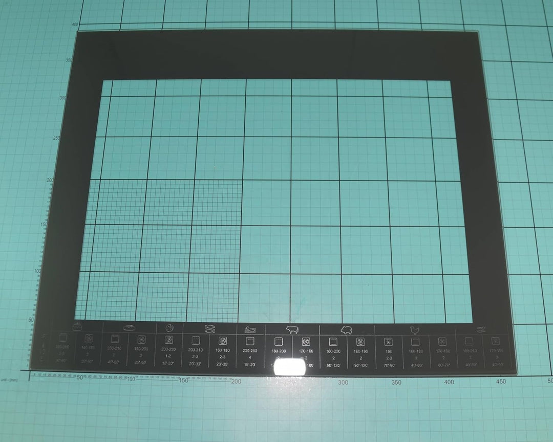 ensipart Innenscheibe für Backofentüre Ersatzglas innen kompatibel wie Amica 9085611