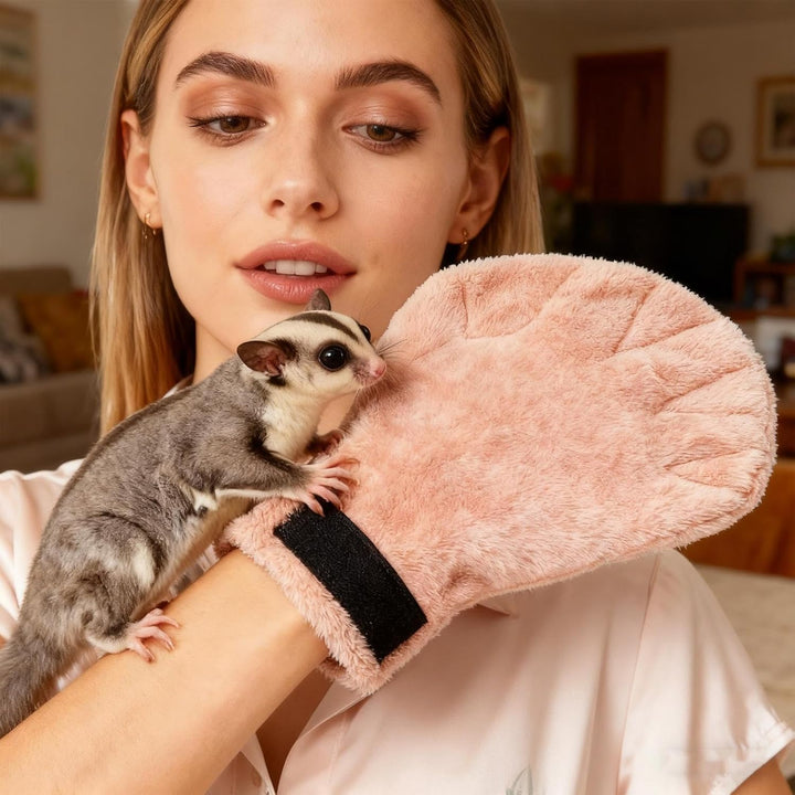 Weicher Haustierhandschuh, bissfester Handschuh, Komfort-Werkzeug für Kleintiere, Igel, Hamster, Eic