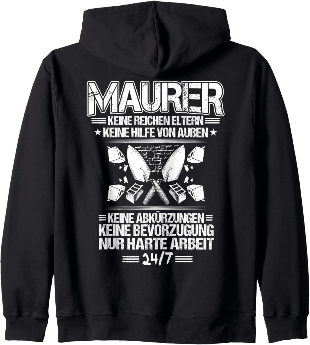 Harte Arbeit Maurer Kapuzenjacke