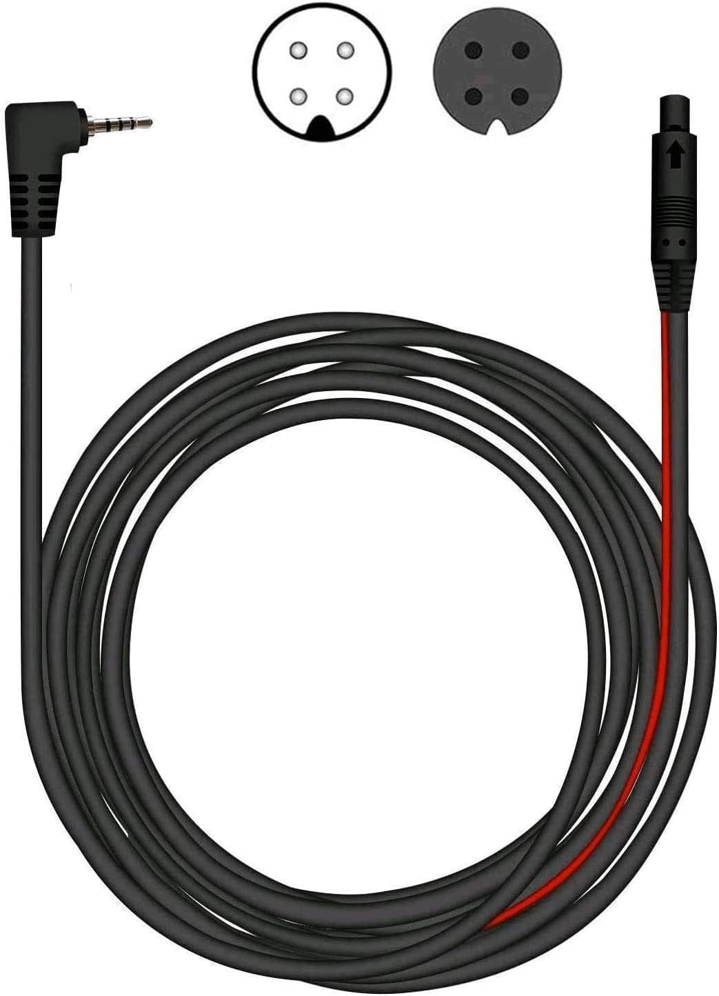 REDTIGER 50Feet Rückfahrkamera Ersatz längeres Kabel für Dash Cam (4 pin,2.5mm) 50Ft, 50Ft
