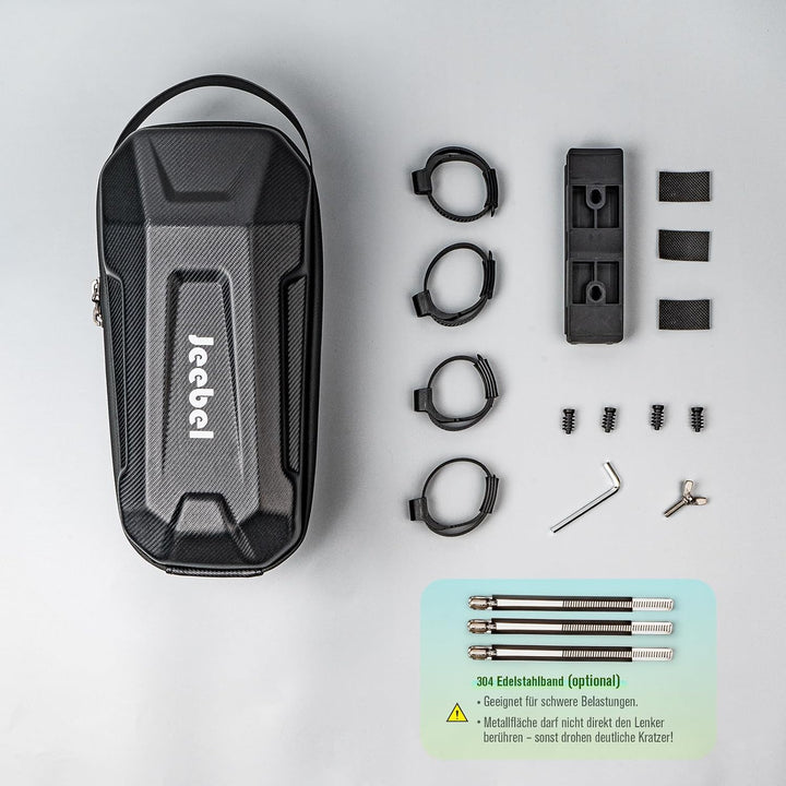 Jeebel 3/4/5L E Scooter Tasche, Grosse Kapazität wasserdichte Lenkertasche mit Schnellverschluss-Mon