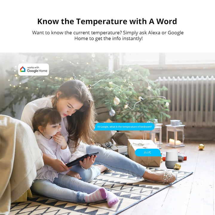 SONOFF SNZB-02P Temperature Humidity Sensor, Zigbee Wireless Switch, kompatibel mit Smartthings/IFTT