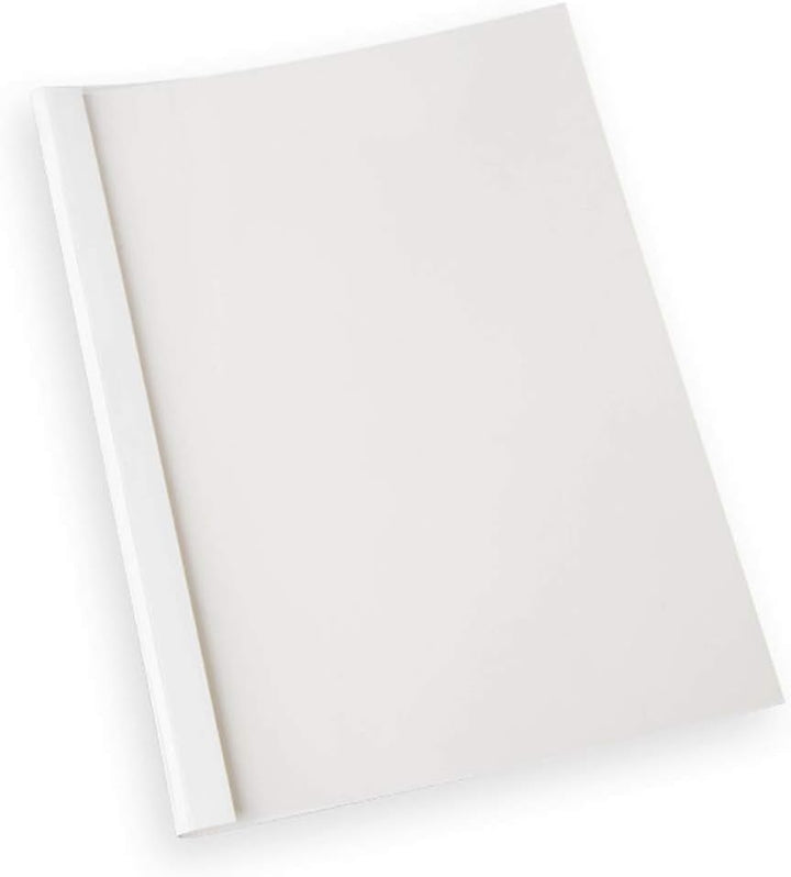 TUKA-i-AKUT [ 100x A4 6mm ] Thermobindemappen A4, Rückenbreite 6 mm, 100 Stück Thermo-Bindemappe für