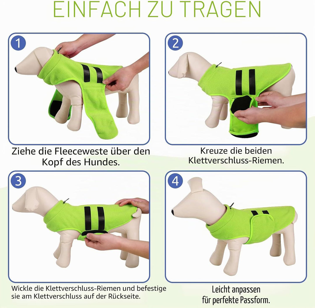 Hundepullover Fleece Weste Hundemäntel Winter Warmer Hundeweste für Kleine Hunde Weicher Fleece Hund