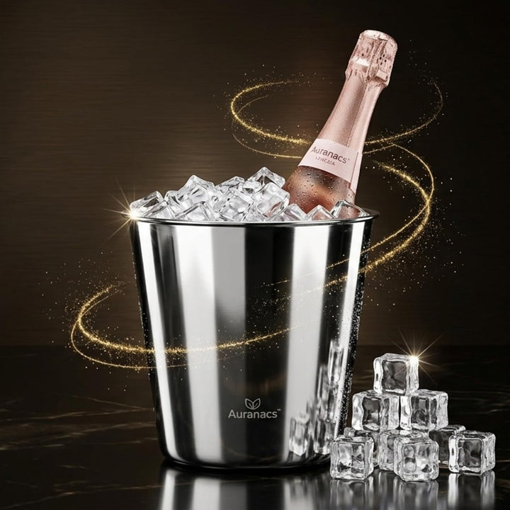 Venezia | Weinkühler aus Edelstahl | Eleganter Champagnerkühler mit Spiegelpolierter Oberfläche | Se
