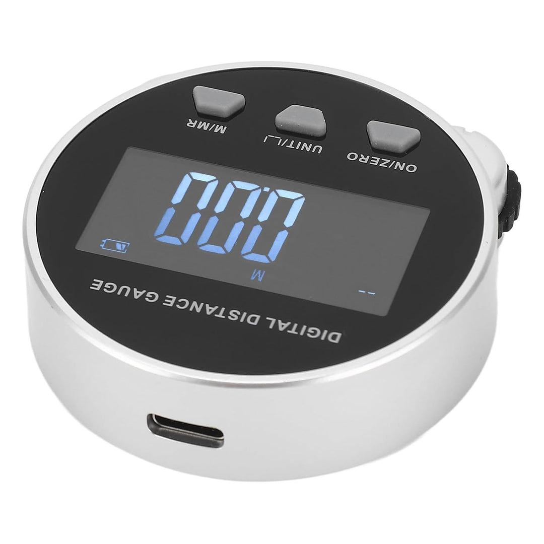 Digitales Distanzmessgerät, Wiederaufladbar, Digitales Massband, Rollen-LCD-Bildschirm, Elektronisch