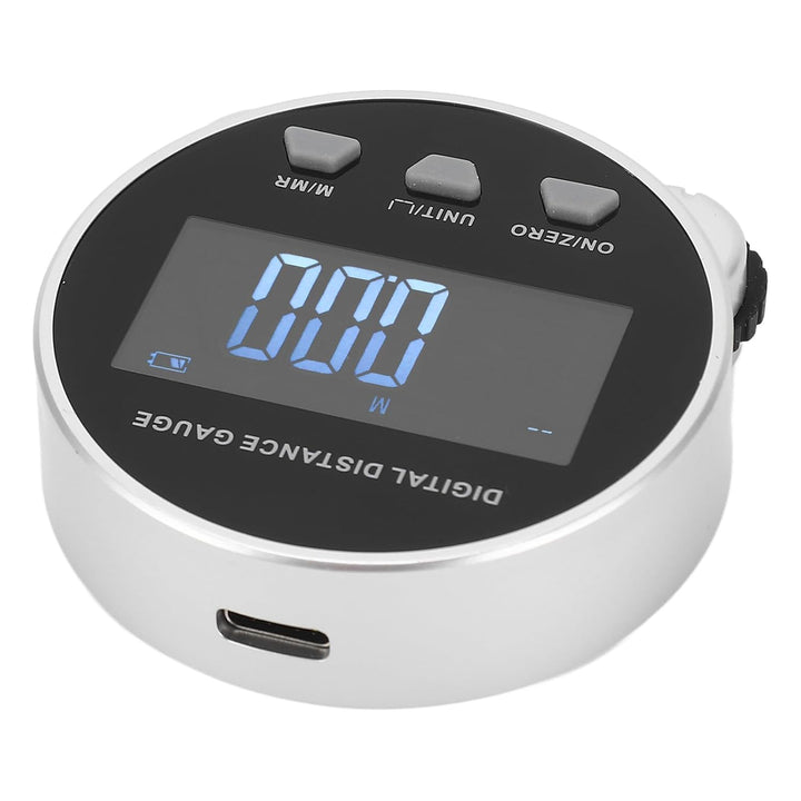 Digitales Distanzmessgerät, Wiederaufladbar, Digitales Massband, Rollen-LCD-Bildschirm, Elektronisch
