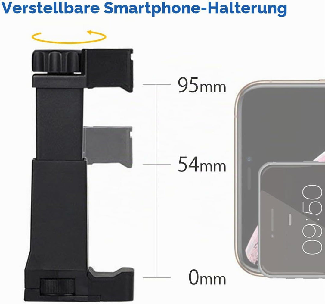Moman Smartphone-Mikrofon mit Videokit, Shotgun-Mikrofon mit Nierencharakteristik, Kondensator-Richt
