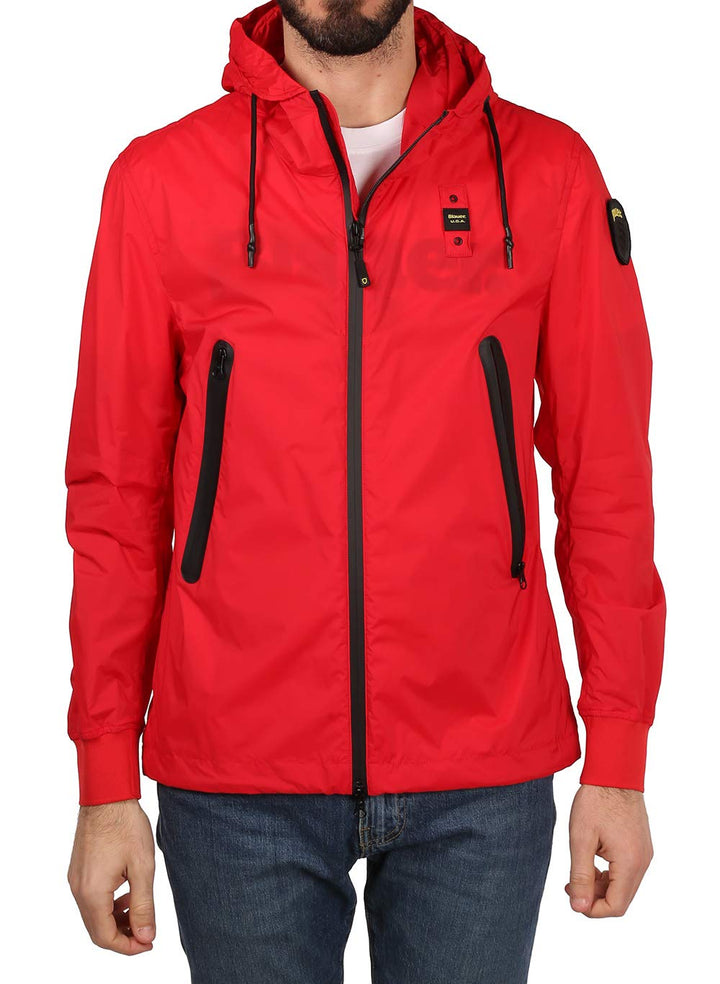 Blauer Herren Giubbini Corti Sfoderato Jacke S 547 Lebendrot, S 547 Lebendrot
