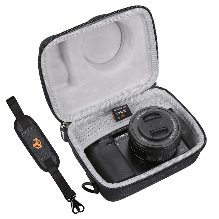 Aproca Hard Storage Travel Protective Case, for Sony Alpha a6000 Mirrorless Digital Camera Dunkelgra