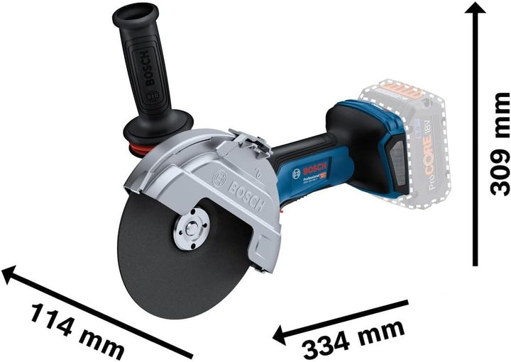 Bosch Professional BITURBO Akku-Winkelschleifer GWS 18V-180 P (Scheiben-Ø 180 mm, Schnitttiefe 230 m