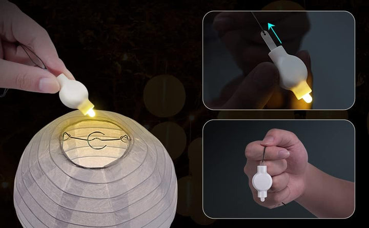 30 Stück Mini-LED-Laternenlichter, batteriebetriebene LED-Ballonlichter Laternenballonlichter Outdoo