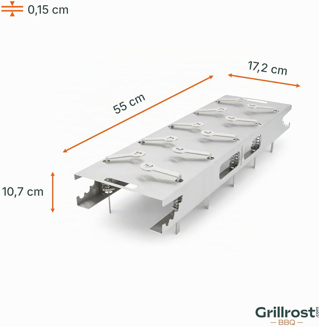 Der Grillrost.com Flammlachshalter - Das Flammlachsbrett für die Ewigkeit!, Grillrost.com Flammlachs