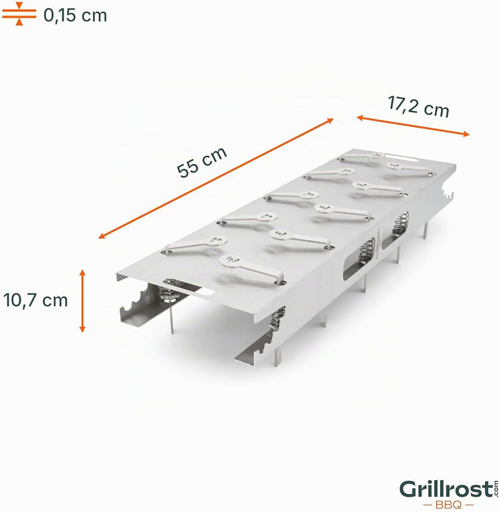Der Grillrost.com Flammlachshalter - Das Flammlachsbrett für die Ewigkeit!, Grillrost.com Flammlachs