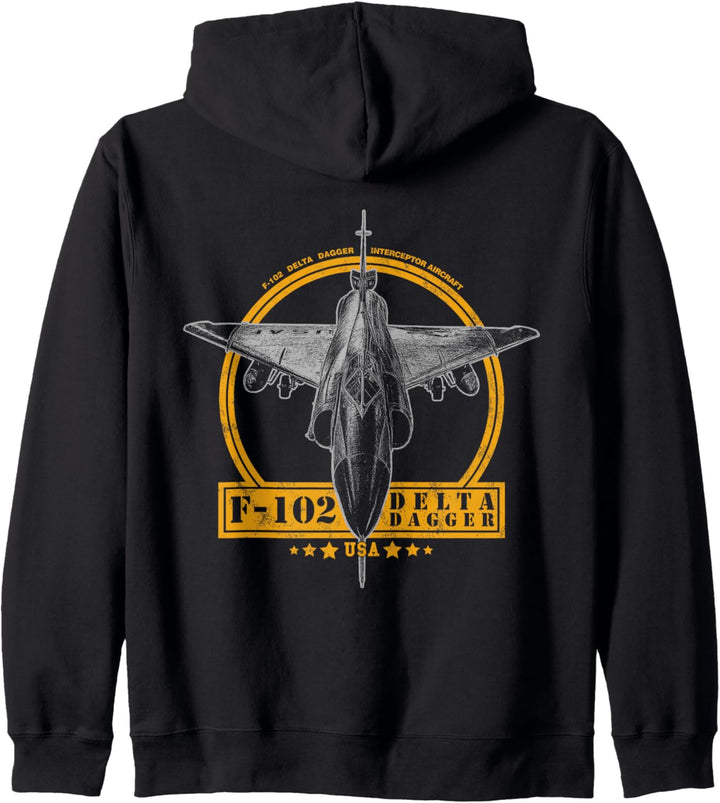 F-102 Delta Dagger Abfangjäger Kapuzenjacke