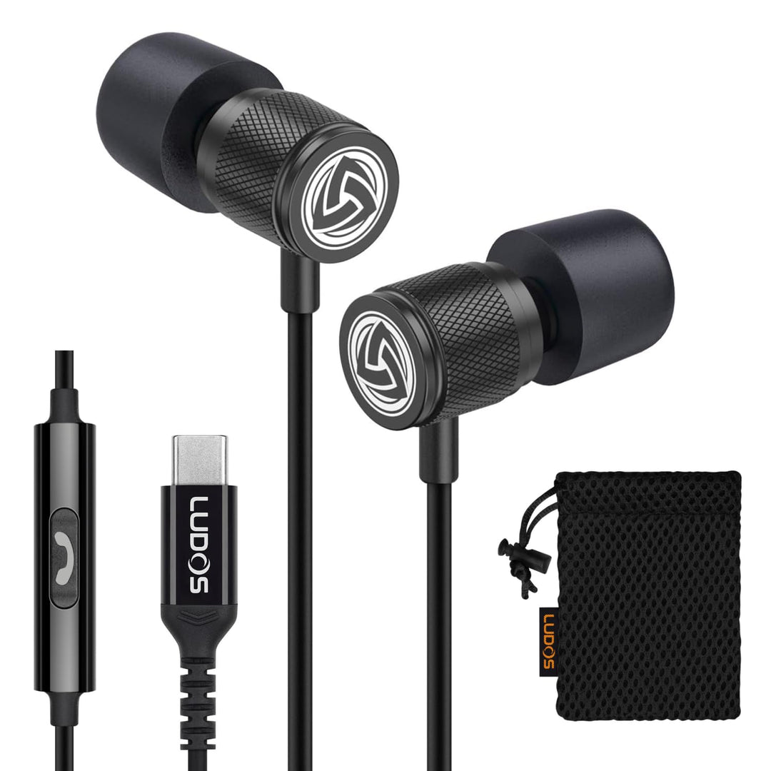 LUDOS Ultra USB C Kopfhörer, 5 Jahre Garantie für iPhone 16 15 Pro Max Plus Samsung Galaxy S24 S23 U