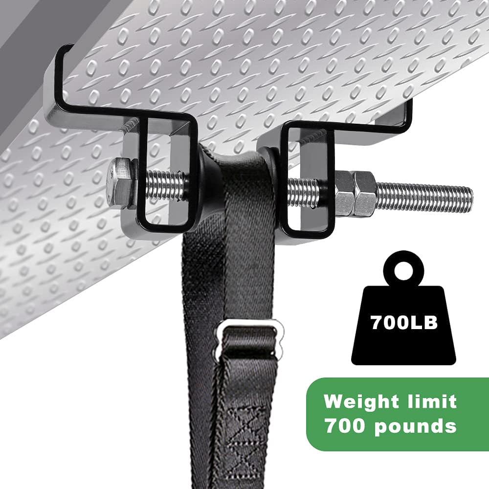 SELEWARE Steel I Beam Heavy Bag Hanger, Heavy Duty I-Beam Clamp Boxsack Halterung Boxsack Aufhängung