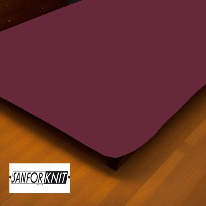 EXKLUSIV HEIMTEXTIL Jersey Spannbettlaken Doppelpack Rundumgummizug 200 x 220 cm Bordeaux Bordeaux 2