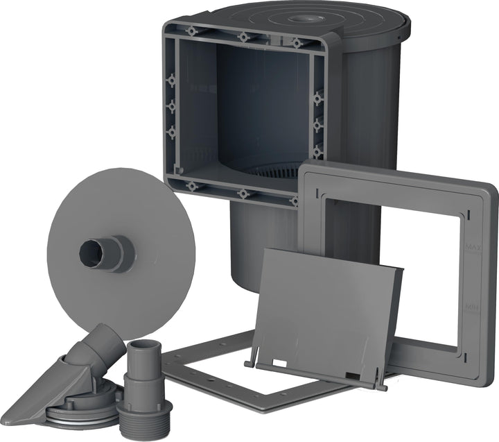 Gre AR100G - Skimmer für die Pool-Standard + Ventilantrieb, Farbe grau Grau Einheitsgrösse, Grau Ein