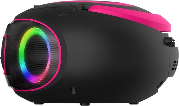 Denver DAB+ Boombox Mit DAB+/FM-Radio, Bluetooth-Funktion,Pink Rosa, Rosa