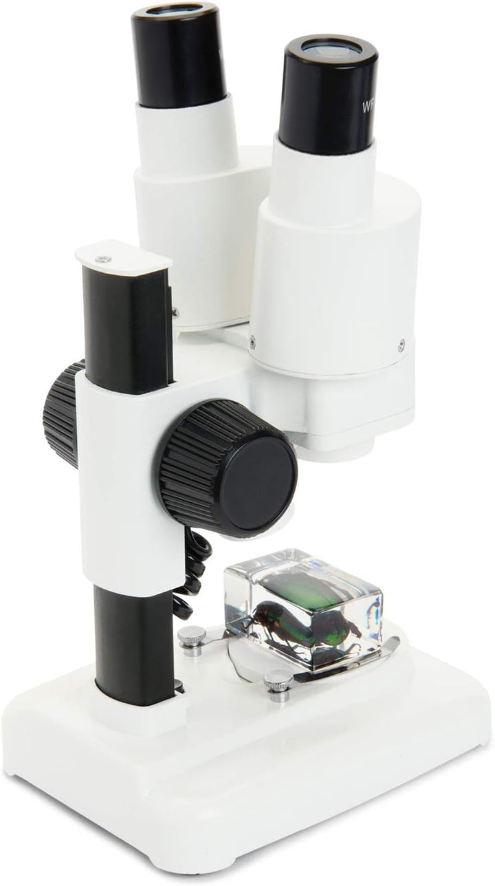 Celestron 44207 CL-S20 Stereo Microscope, 20x Magnification, White Labs CL-S20 Stereo, Labs CL-S20 S
