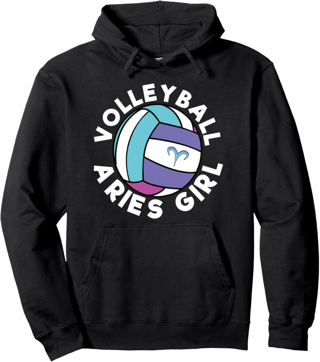 Volleyball Widder Mädchen Sternzeichen Volleyball Spieler Frauen Pullover Hoodie