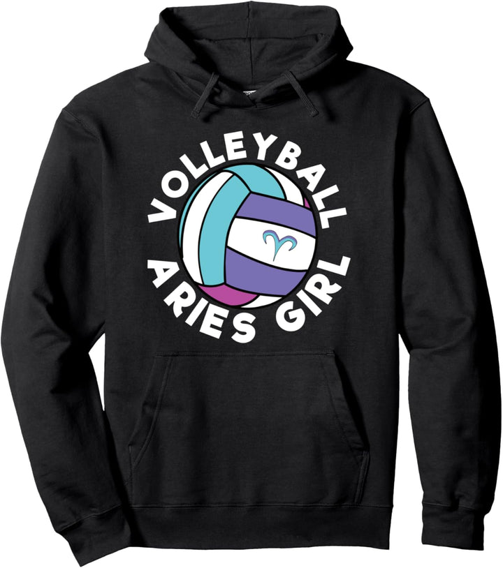 Volleyball Widder Mädchen Sternzeichen Volleyball Spieler Frauen Pullover Hoodie