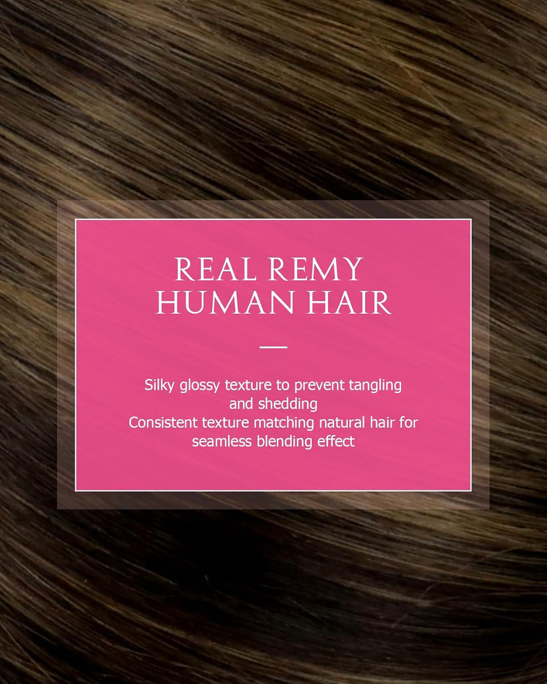 Hetto Echthaar Microring Extensions Balayage Microring Echthaar Extensions Dunkelstes Braun bis Hell