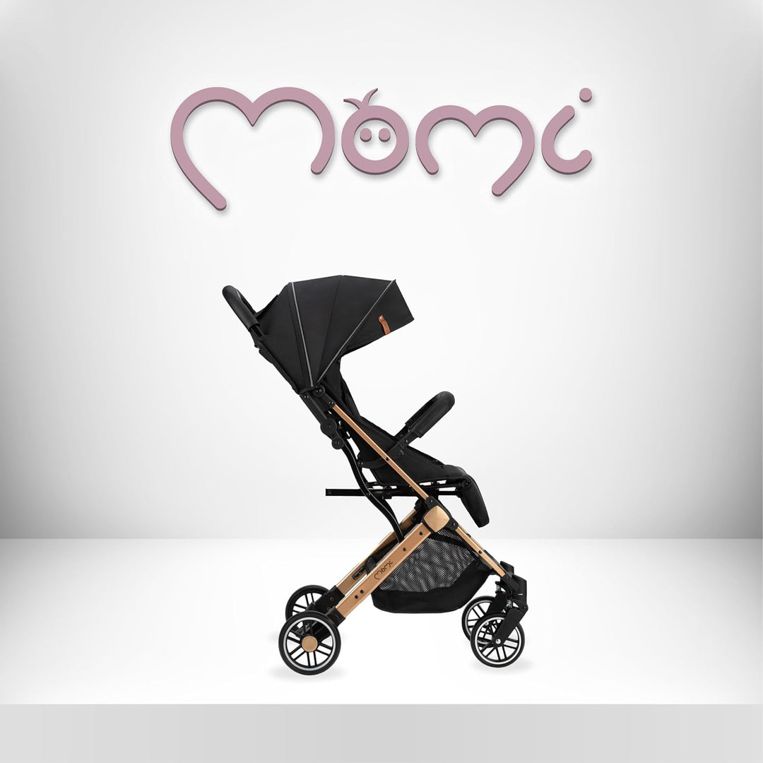 MoMi ESTELLE Kinderwagen ab 6. Monat (bis 15 kg), klappbarer Buggy mit 5-Punkt-Sicherheitsgurt, Eink
