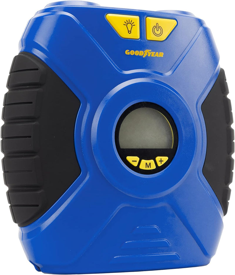 Goodyear DIGITALER TRAGBARER KOMPRESSOR 35PSI 12V ANSCHLUSS 90 PSI / 6,2 BAR, 12V ANSCHLUSS 90 PSI /