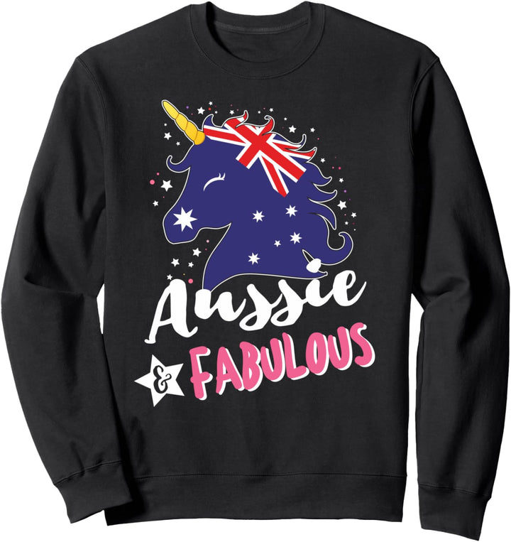 Australisches Einhorn Australien Flagge Sweatshirt