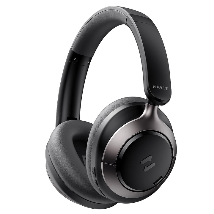 havit H683BT Hybrid Active Noise Cancelling Kopfhörer, Hi-Res Over Ear Bluetooth Kopfhörer mit 4 Mic