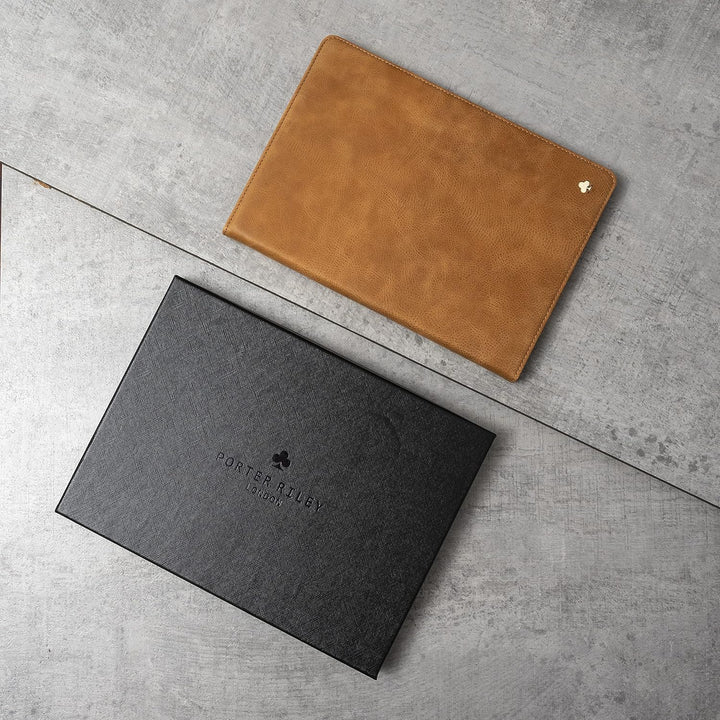Porter Riley - Lederhülle für iPad Mini 5. Premium Echtleder Standhülle/Cover/Flip 7.9 Zoll Ausgabe