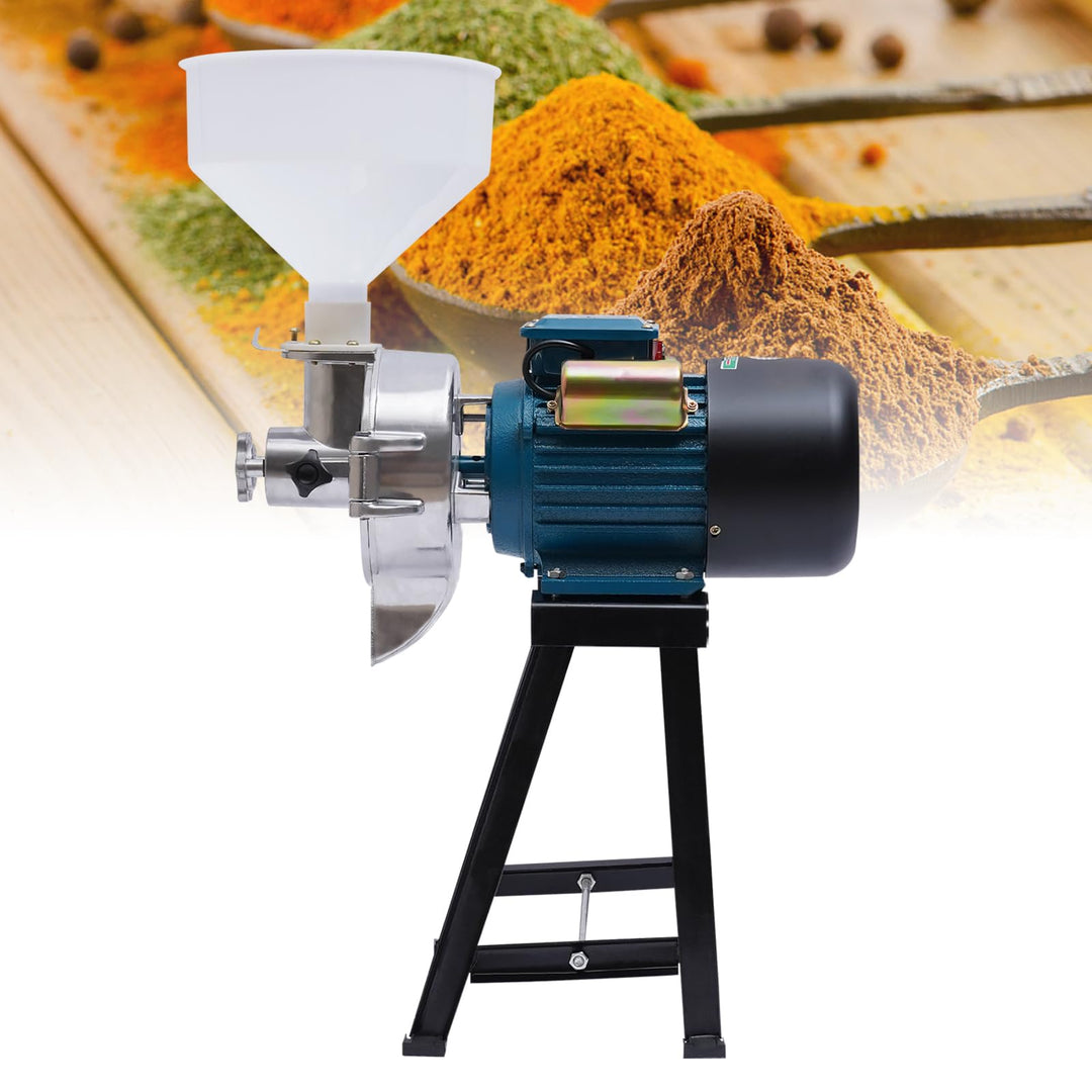2200W Malzmühle Maismühle Elektrisch Getreidemühle Gewürze Mühlen zum Nass- und Trockenschleifen Mul