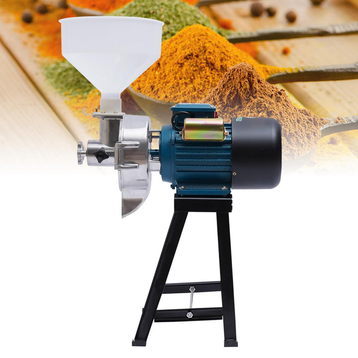 2200W Malzmühle Maismühle Elektrisch Getreidemühle Gewürze Mühlen zum Nass- und Trockenschleifen Mul