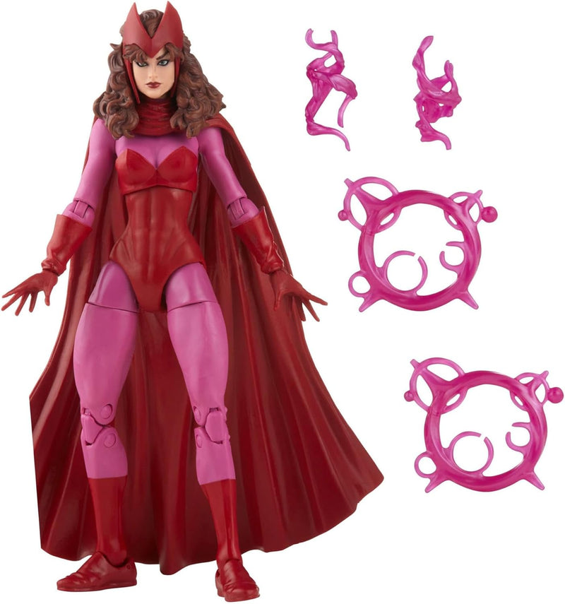 Hasbro Marvel Legends Series Scarlet Witch, Retroverpackung, 15 cm grosse Action-Figur, 4 Accessoire