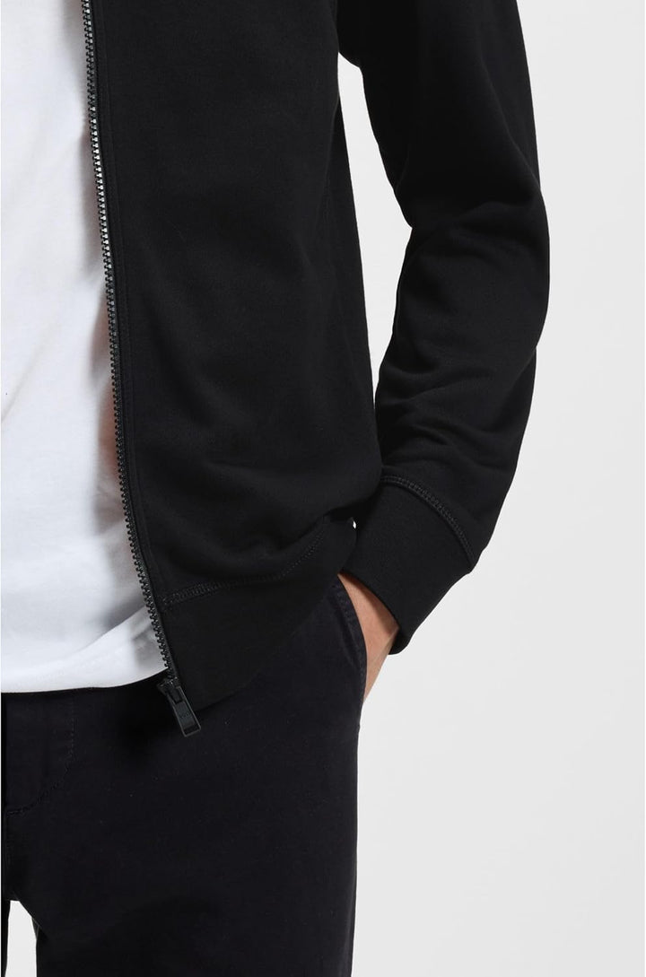 BOSS Herren Zestart Jacke aus Baumwoll-Terry mit Reissverschluss und Logo-Aufnäher XS Black 001, XS