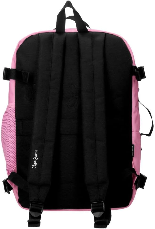 Pepe Jeans Unisex, Kinder Aris Rucksack und Federmäppchen (1er Pack) 31 cm x 44 cm x 17.5 cm Rosa, 3