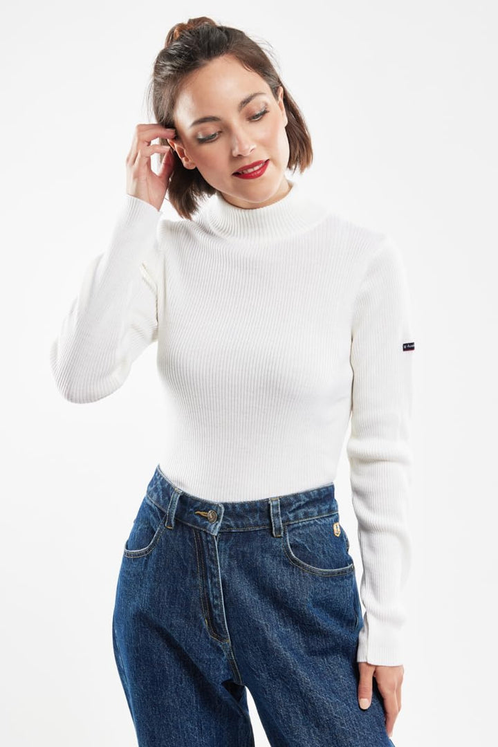 Armor Lux Damen Combourg Pullover 34 Milk, 34 Milk