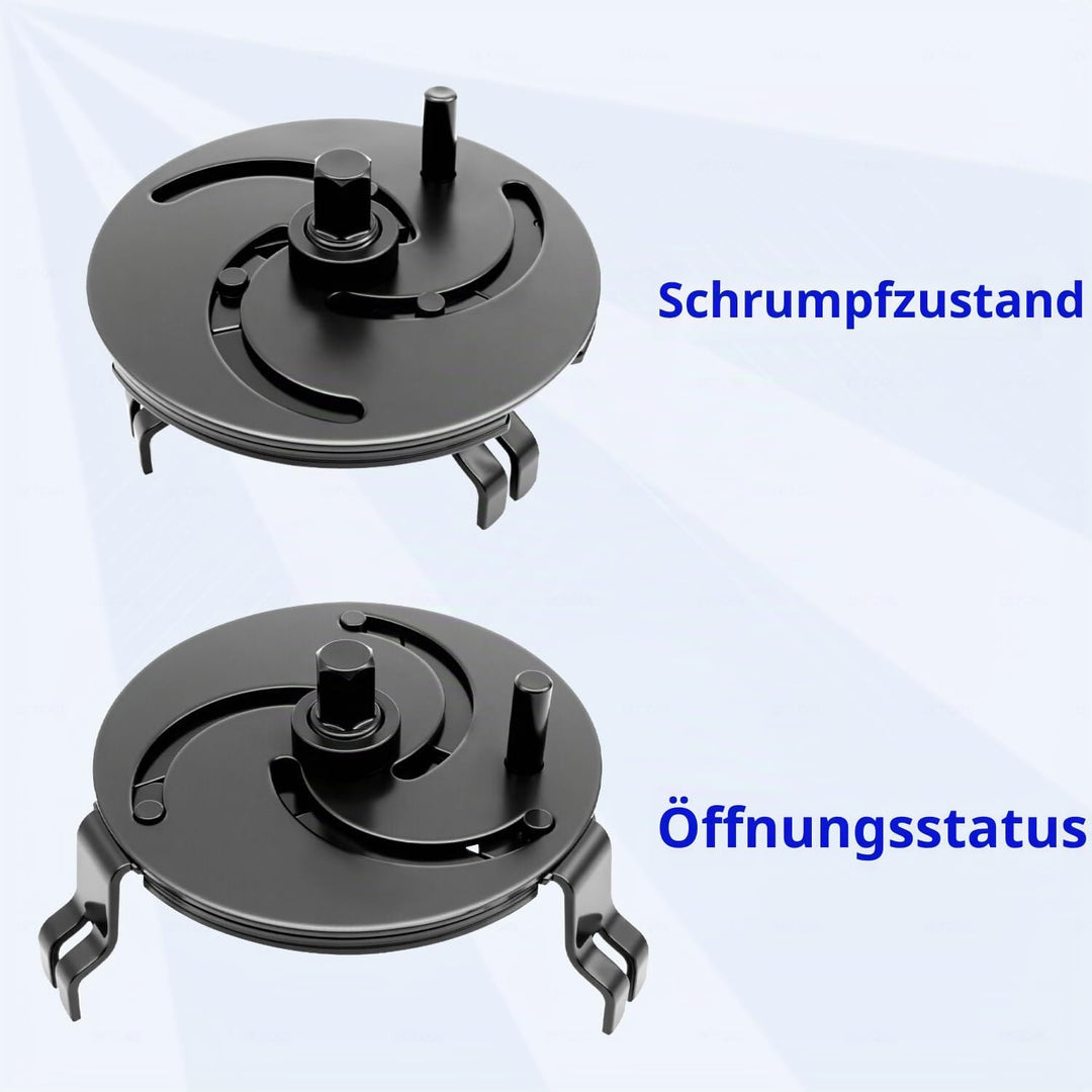 ZKTOOL Universeller Tankdeckelschlüssel, 3-Backen, verstellbarer Kraftstofftankdeckelschlüssel, Werk